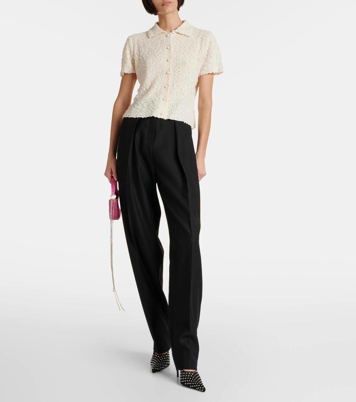 Magda Butrym Women's Knotted Shirt Black