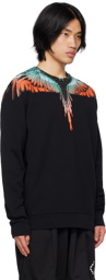 Marcelo Burlon County of Milan Black Icon Wings Sweatshirt