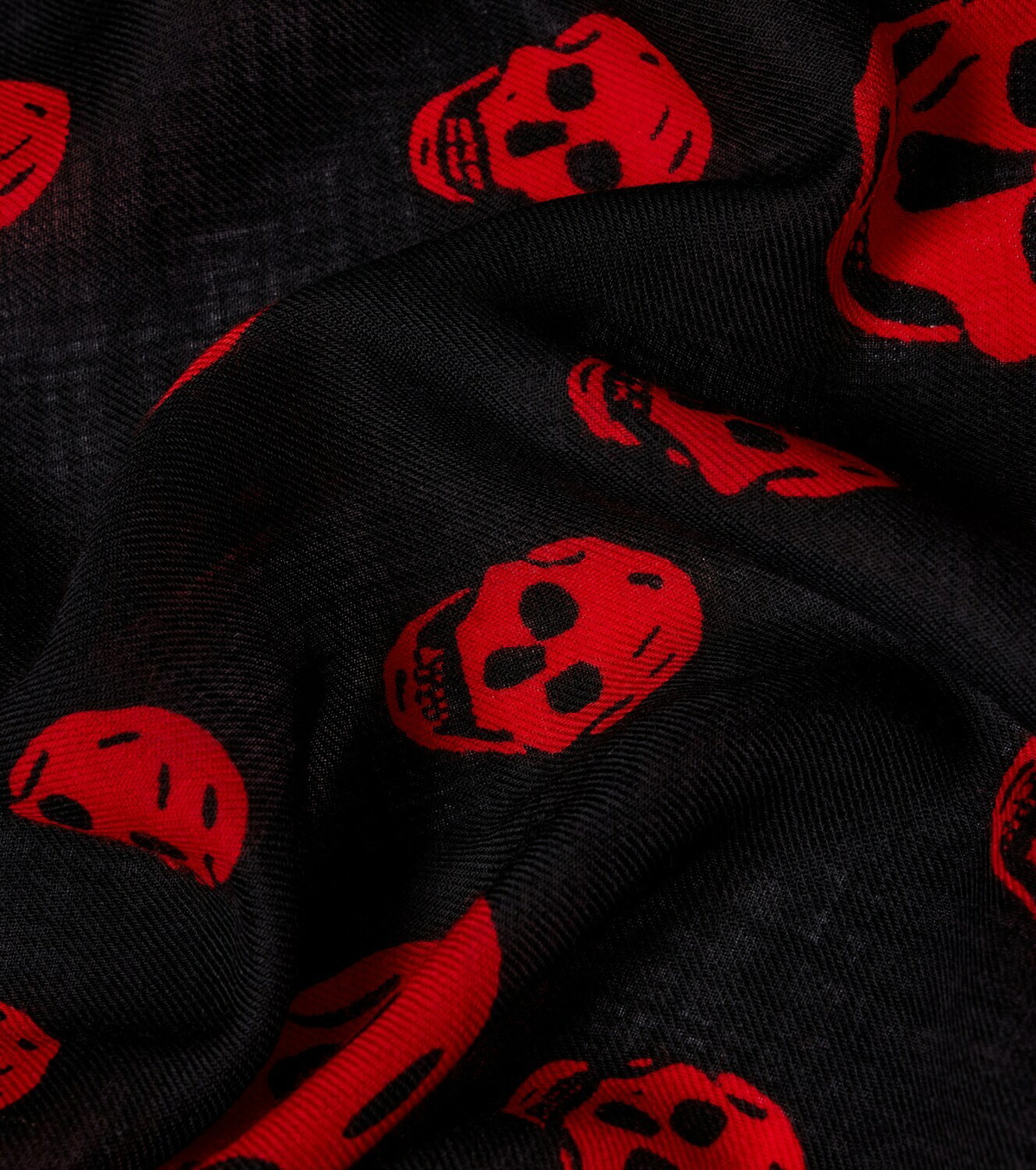 McQueen Skull wool scarf