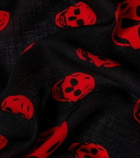McQueen Skull wool scarf