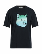Maison Kitsuné Mens T-shirt in Midnight blue