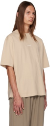 Acne Studios Beige Relaxed Fit T-Shirt