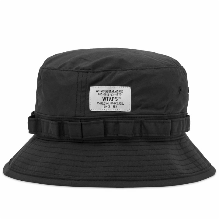 Photo: WTAPS Men's 12 Ripstop Nylon Bucket Hat in Black