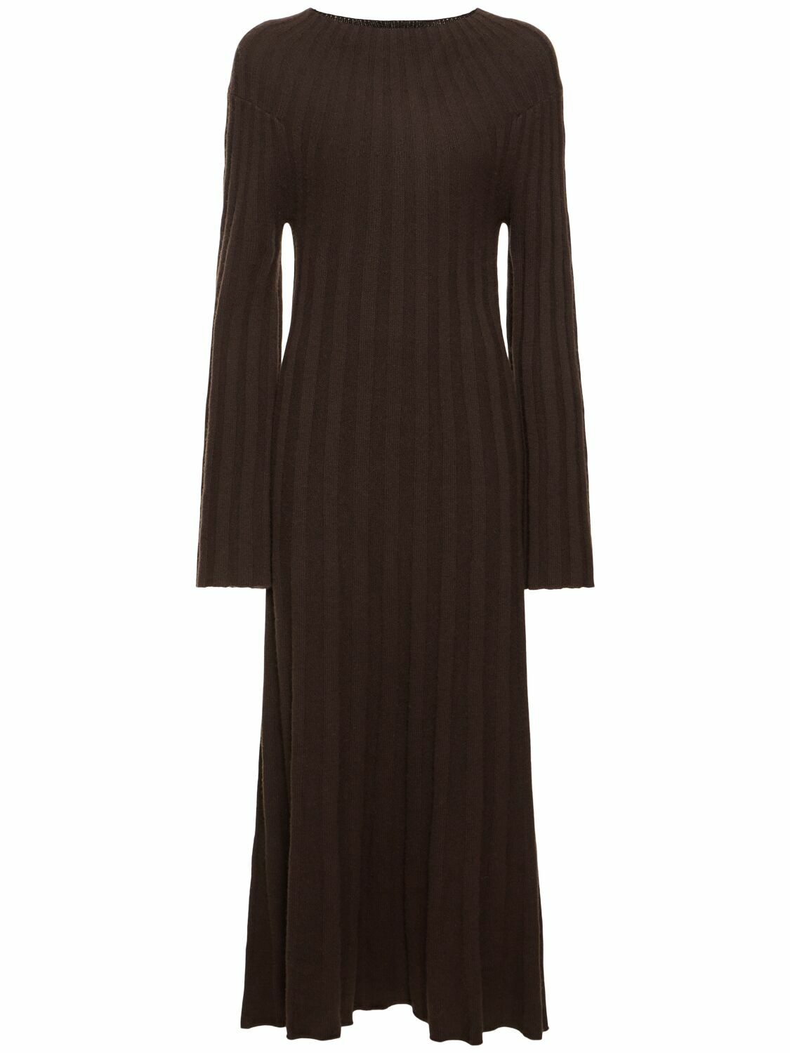 LOULOU STUDIO Irma Ribbed Knit Wool Midi Dress Loulou Studio LOULOU STUDIO Irma Ribbed Knit Wool Midi Dress Loulou Studio