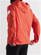MONCLER - Carion Logo-Appliquéd Cotton-Blend Shell Hooded Jacket - Orange - 1