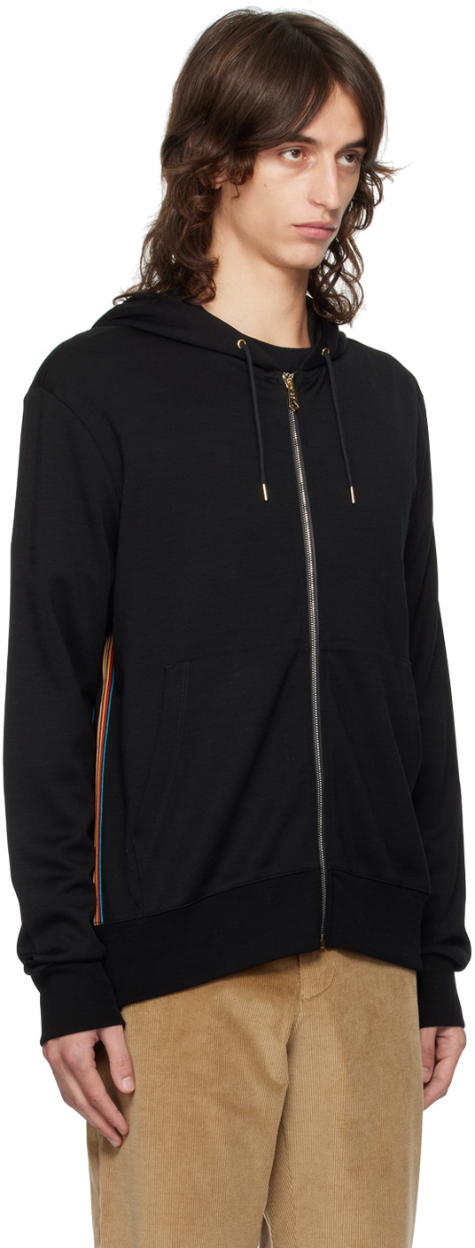 Paul Smith Black Signature Stripe Hoodie