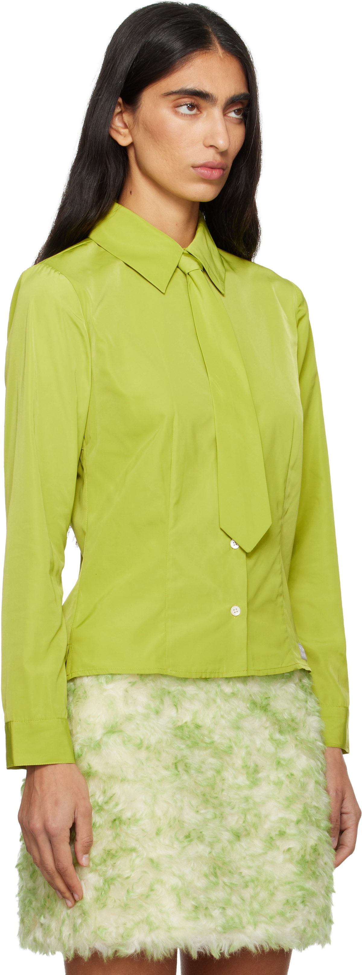 Sandy Liang Green Levi Shirt