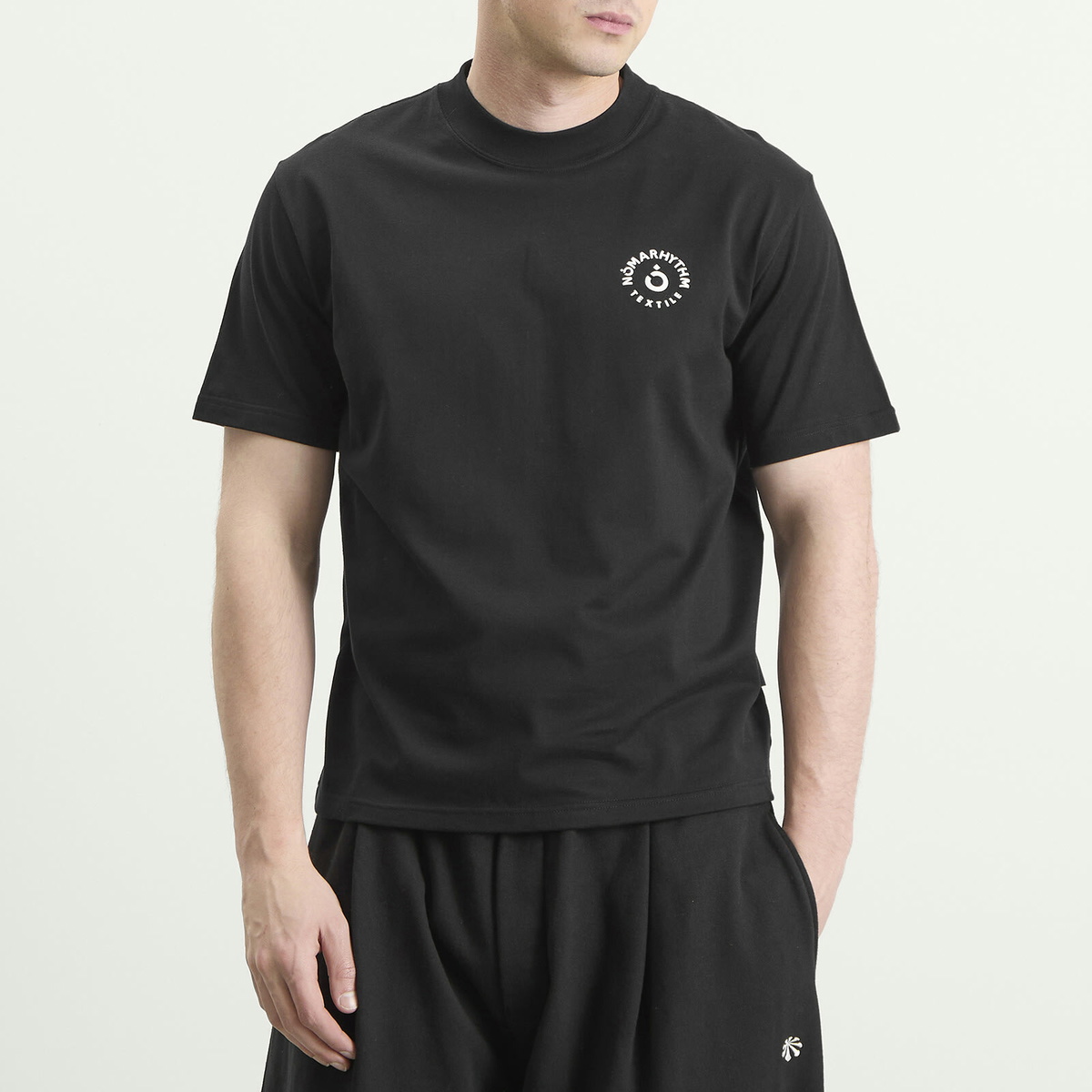 NOMARHYTHM TEXTILE Men's Logo T-Shirt in Black
