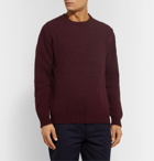 MAN 1924 - Shetland Wool Sweater - Burgundy