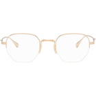 Garrett Leight Gold Alma Glasses