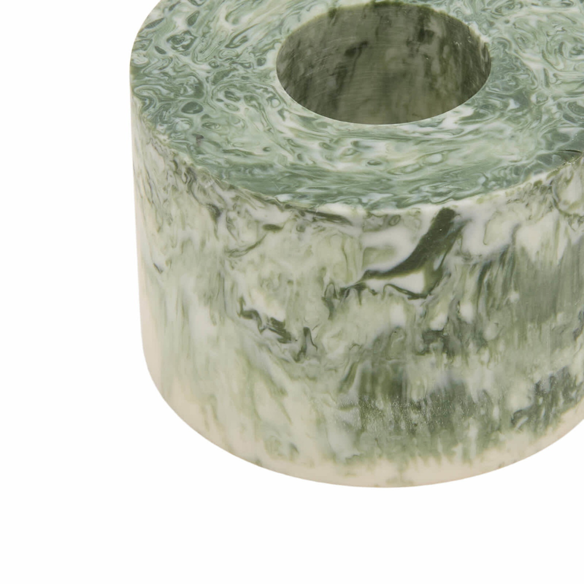ferm LIVING Mist Toothbrush Holder in Emerald/Off-White 