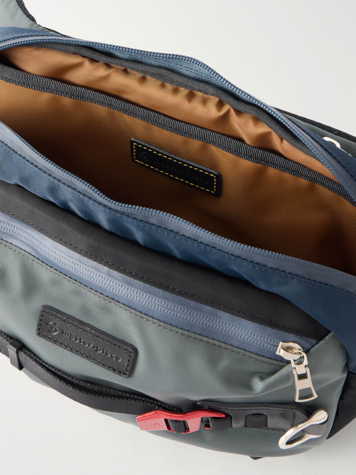 Master-Piece - Leather-Trimmed CORDURA® Twill Belt Bag