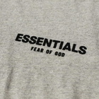 Fear of God ESSENTIALS Kids Logo Long Sleeve T-Shirt in Dark Oatmeal