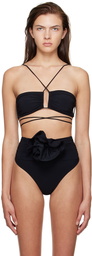 Magda Butrym Black Bandeau Bikini Top