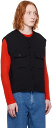 Cordera Black Pockets Vest