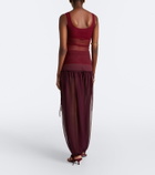 Nensi Dojaka Semi-sheer wide-leg pants