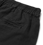 Folk - Linen and Cotton-Blend Shorts - Black