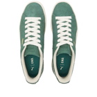 END. x Puma Clyde OG Sneakers in Pine Needle/Frosted Ivory
