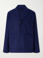 Frescobol Carioca - Lima Linen and Wool-Blend Suit Jacket - Blue