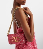 Valentino Garavani Locò Small sequined shoulder bag