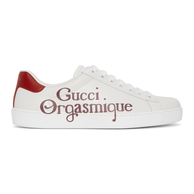 Photo: Gucci White Gucci Orgasmique New Ace Sneakers