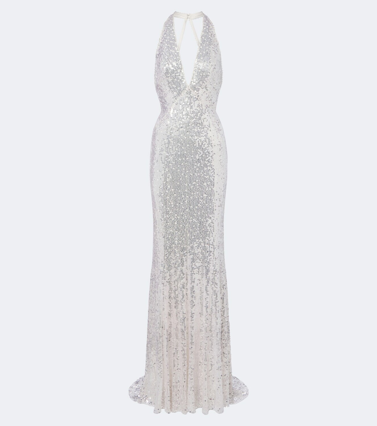 Jenny Packham Mermaid sequined halterneck gown