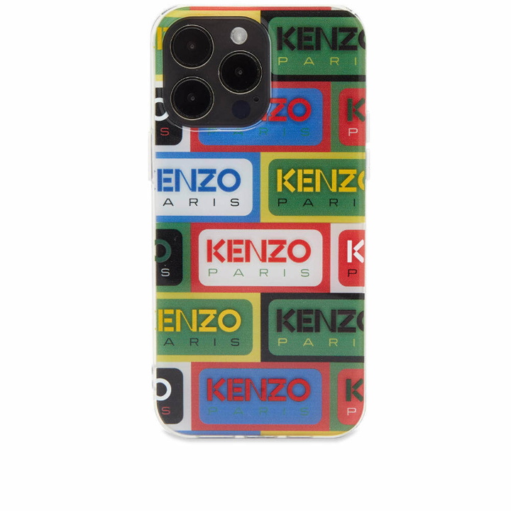 Photo: Kenzo Paris Men's Classic Labels Iphone 14 Pro Max Case in Multicolor