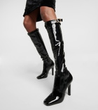 Saint Laurent - Elle 105 embellished knee-high boots