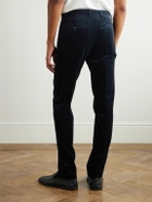 Rubinacci - Straight-Leg Cotton-Corduroy Trousers - Blue