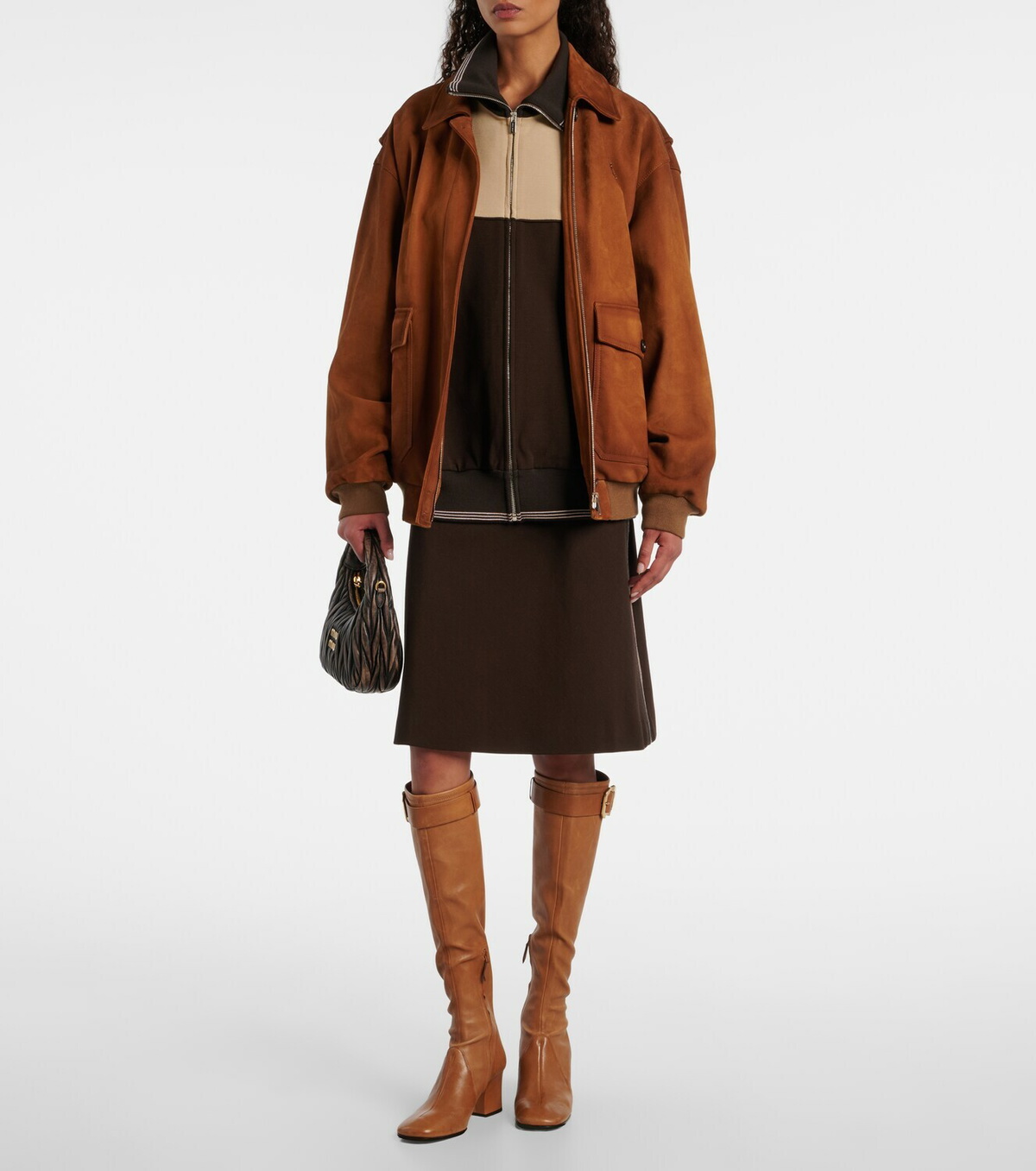 Miu Miu Leather knee-high boots
