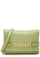Victoria Beckham Chain Mini Leather Pouch - Light Green - One Size