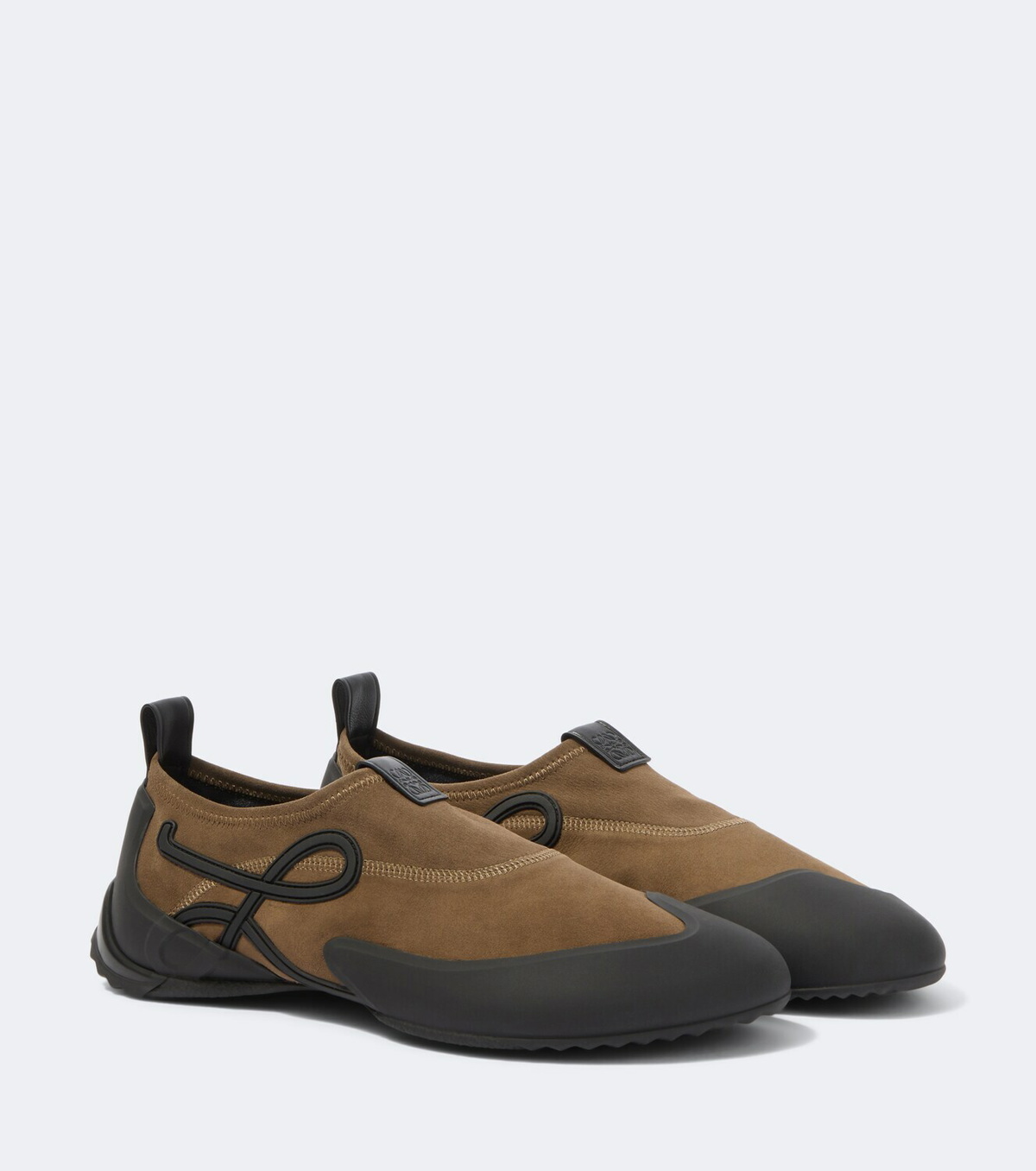 Loewe Grip Aqua suede slip-on shoes