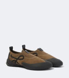 Loewe Grip Aqua suede slip-on shoes