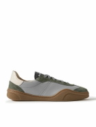 Acne Studios - Bars Low Suede-Trimmed Leather Sneakers - Gray