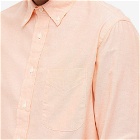 Gitman Vintage Men's Button Down Oxford Shirt in Orange