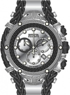 Invicta Gladiator Chronograph Quartz Diamond Silver Dial Mens Watch 48417