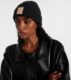 Loewe Anagram ribbed-knit cashmere beanie