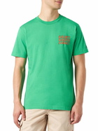 MC2 Saint Barth Man Cotton T-shirt With Cuba Libre Addicted Print