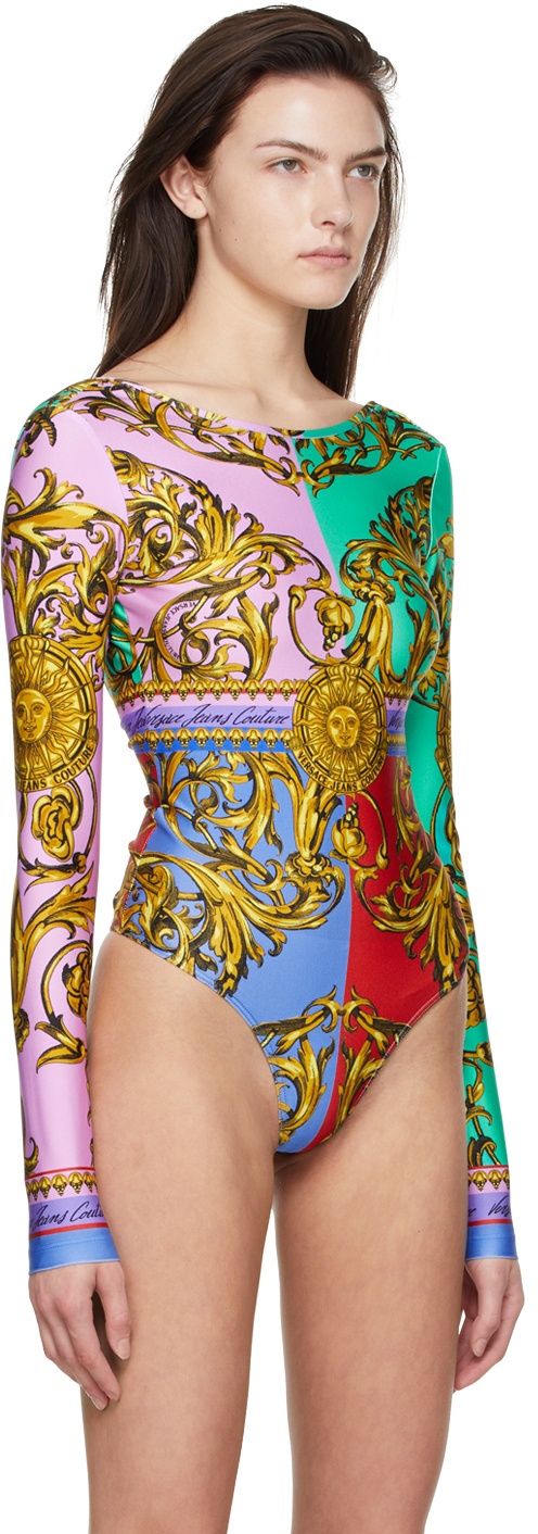 Versace Jeans Couture Multicolor Garland Sun Bodysuit Versace
