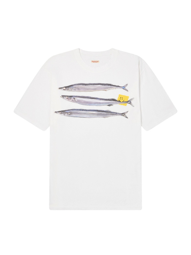 Photo: KAPITAL - Printed Cotton-Jersey T-Shirt - White