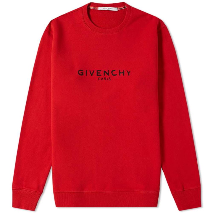 Photo: Givenchy Paris Logo Sweat Bright Red