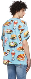 Moschino Blue Diner Group T-Shirt