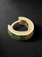 Foundrae - Protection Tenet 18-Karat Gold Ceramic Earring