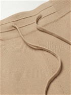 Piacenza Cashmere - Straight-Leg Cotton Sweatpants - Brown