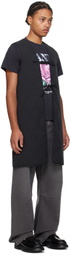 GANNI Black Oversized Shell Coat & Vest Set