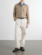 Oliver Spencer - Straight-Leg Organic Cotton-Twill Trousers - Neutrals