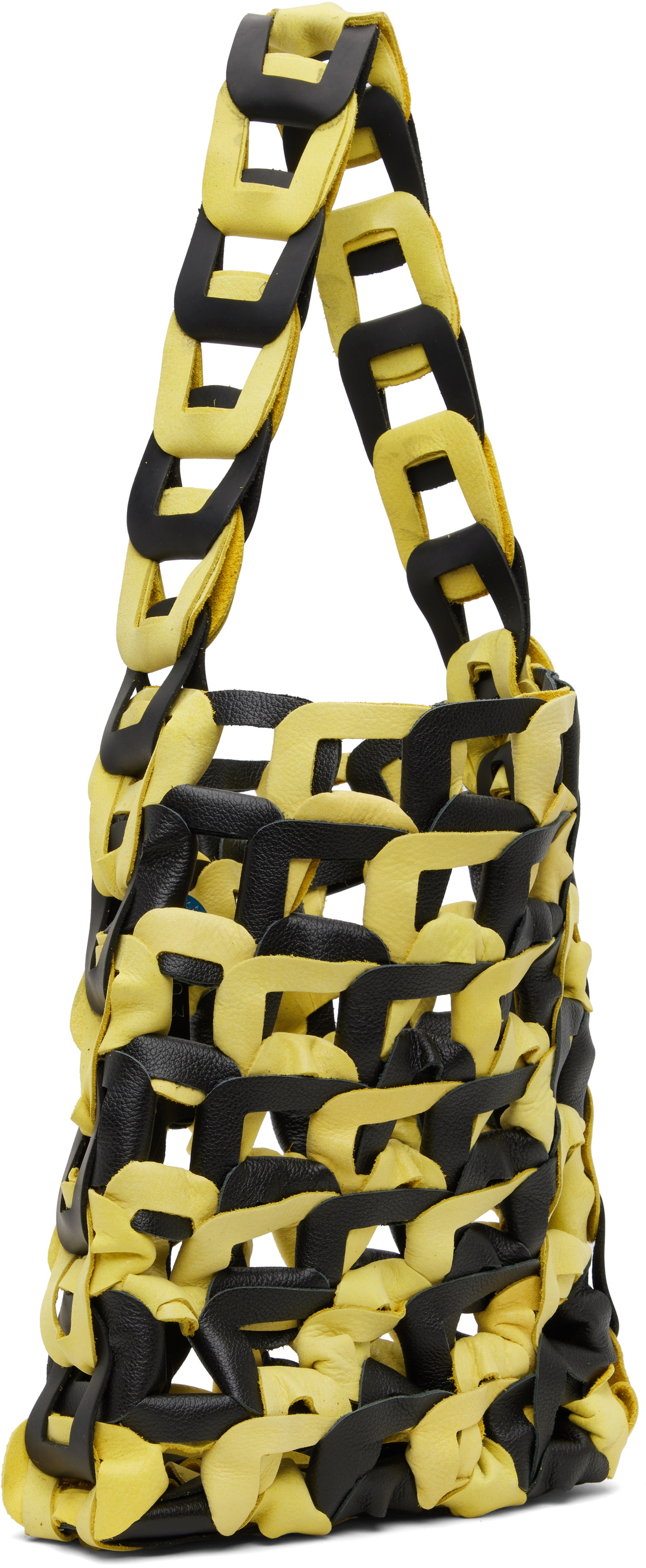 SC103 Black & Yellow Links Medium Tote