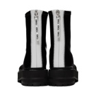 Fendi Black Patent Faux-Leather Biker Boots