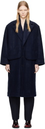Henrik Vibskov Navy Big Bag Coat