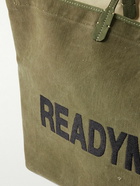 READYMADE - Dorothy Large Nubuck-Trimmed Logo-Embroidered Canvas Tote Bag